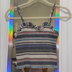 striped crop top